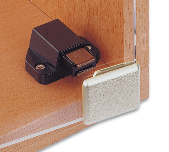 1602 Inset Glass Door Corner Clamping Magnetic Latch And Handle