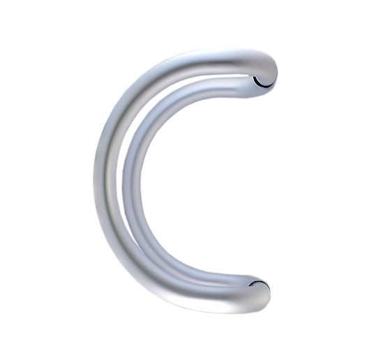 19117 Aluminium Cranked C Type Handle