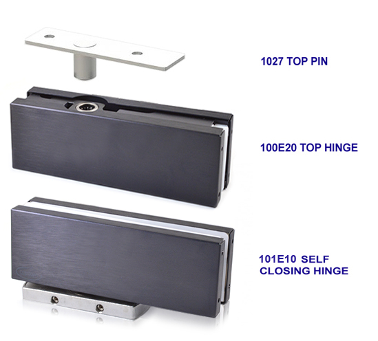 Colcom Biloba Unica Self Closing Patch Fitting Set For Glass Doors