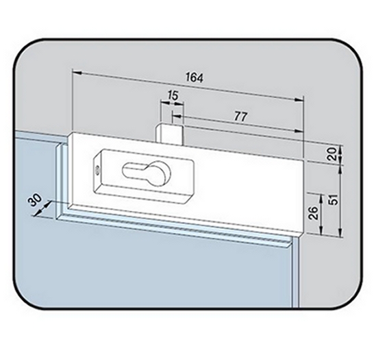 Dorma Us10 Top And Bottom Corner Patch Lock Main The Whole Glass Company - Dorma Us10 Glass Door Lock Ss Dorma Us10 Top And Bottom Corner Patch Lock Main The Whole Glass Company - Dorma Us10 Glass Door Lock Ss