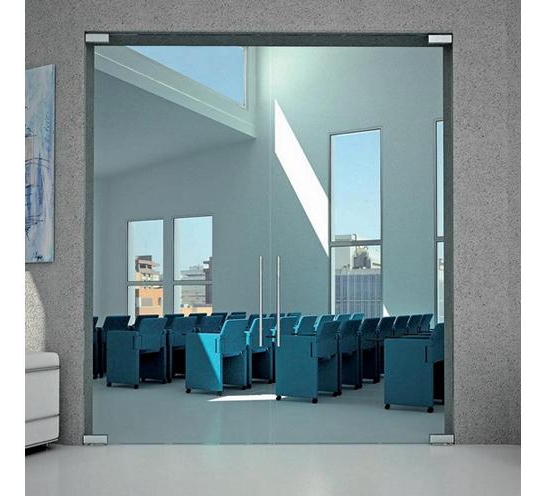 Colcom Biloba Unica Self Closing Patch Fitting Set For Glass Doors