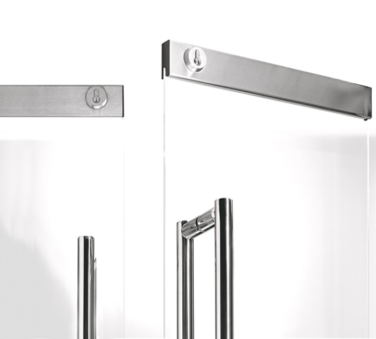 Dorma 100mm Top Door Rail With Top Locking Lock 15mm Pivot