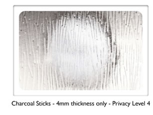 Pilkington texture glass - Charcoal Sticks