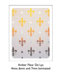 Barron Glass - Amber Fleur De Lys
