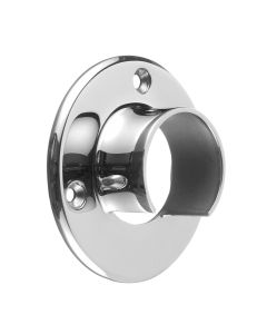 Wall flange Fittings for Round Balustrade Cap Rail - Polished