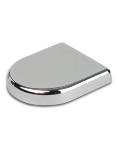 1480 D-Shaped Cover Plate for Glass Showcase Doors