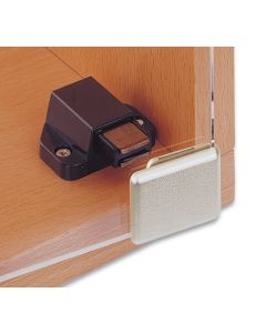 1602 Inset Glass Door Corner Clamping Magnetic Latch and Handle