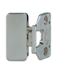 1652 Inset Showcase Hinge for Glass to Wood