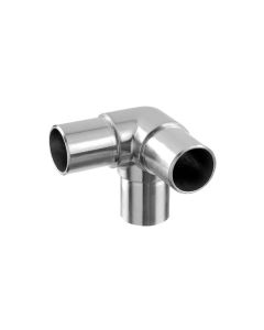 3-Way Handrail Tube Circular Connector - 90° Corner