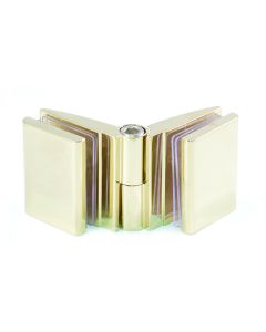 Colcom 442916 Polished Gold Adjustable Glass to Glass Clamp 0-180°