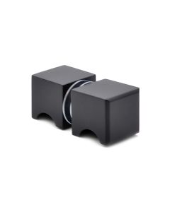 Colcom 506W30 Square Shower Door Knob-506W3062 Matt Black