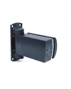 Colcom Biloba 8060BT Black Glass to Wall Self Closing Door Hinge for Saunas and Steam Baths