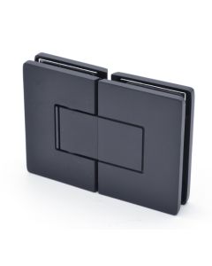 Colcom 8505N Matt Black Glass to Glass Shower Door Hinge 180°