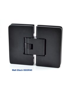 Colcom 8505R62 Matt Black Glass to Glass Shower Door Hinge 180°