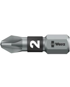WERA BTZ BiTorsion Extra Tough Pozidriv Bits 855/1 PZ2 x 25mm - Pack of 10
