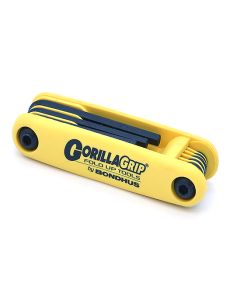 BONDHUS Gorilla Grip 9 Piece Hex Key Set 0.050" - 3/16"