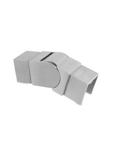 Adjustable Connector for Q-railing Square Cap Rail - 25° to 55° - Downwards