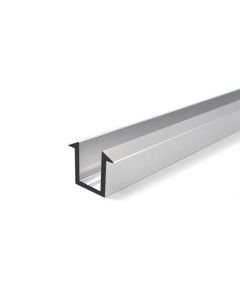 Aluminium Recessed U Channel for 10mm Glass Shower Screens