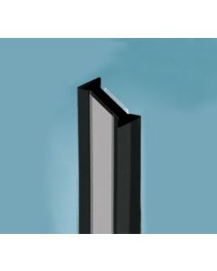 Glass to Glass Partition Joint 180° - Black