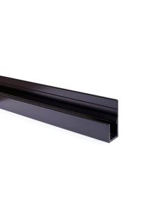 Matt Black Bottom J-Channel - 8 x 11.6 x 24mm