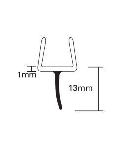 Bottom Rail Shower Seal