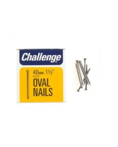 Challenge Oval Nails - Bright Steel