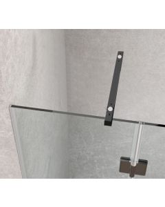 Colcom BlackLine 5F2262 Glass to Wall Square Reinforcement Bar Set