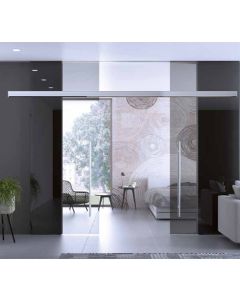 Colcom FLUIDO+ 70 Double Glass Sliding Door Kit - Glass Mounting