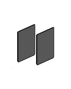 P20E P60 End Caps for Colcom P20E Glass Partition Channels