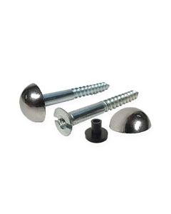 Chrome Dome Head Mirror Screws
