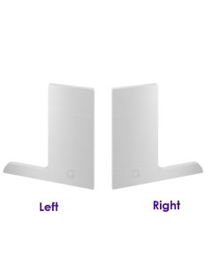 Q-railing End Caps for Easy Glass Pro Top Mount F Base Channel Profiles