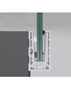 Q-railing Easy Glass Pro Fascia Mount Base Channel Profile Set - 2500mm