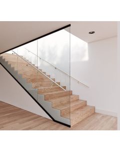Q-railing Easy Glass Wall Floor to Ceiling Glass Screening Kit - Black RAL 9005, 2500mm
