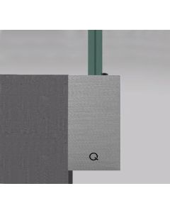 Q-railing Easy Glass Prime Fascia Mount Base Channel Profile Set - 5000mm