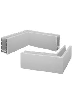 Q-railing Easy Glass Up - Top Mount 90° Connector Balustrade Base Channel