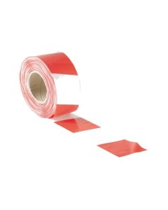 FAITHFULL Barrier Tape Red/White (Non-Adhesive) 