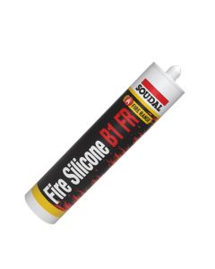 SOUDAL Fire Silicone B1 FR Neutral Cure Sealant - Black