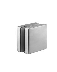 Square Glass Adapter with Threaded Stud 58 x 58mm - 10mm Mounting Distance