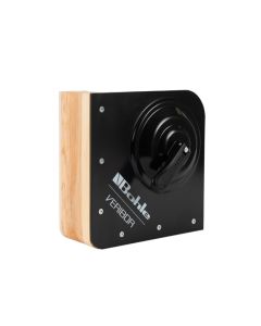 VERIBOR Wooden Glass Corner Holder with Built-in Suction Cup
