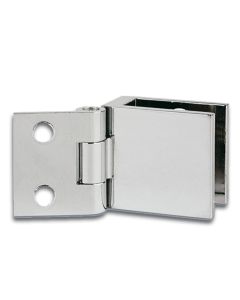 1672 Glass Door Hinge for Inset Doors - Non Drill (32 x 25mm)