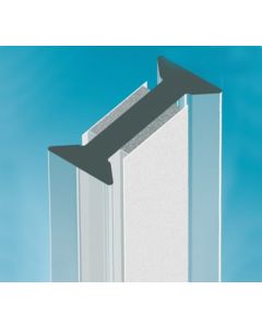 Glass to Glass Partition Joint 180° - Clear