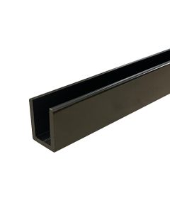 Gun Metal U Channel for 10mm Glass Shower Screens