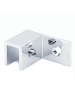 CRL Non Drill Sleeve Over Wall/Ceiling Mount Glass Clamp - Handed