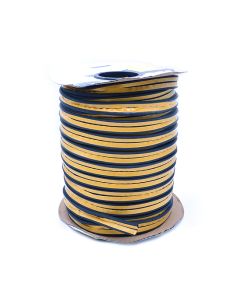 KISO "P" Profile EPDM Draught Proofing Weatherstrip 9 x 5.5mm - 160m - Black
