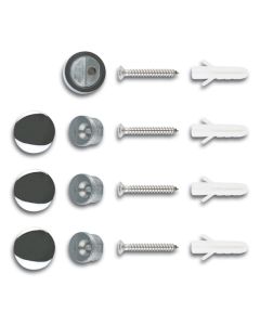 Mirror Screws with Round Covers - Non Drill