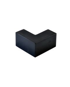 Matt Black Non Drill Sleeve Over 90° Corner Glass Clamp