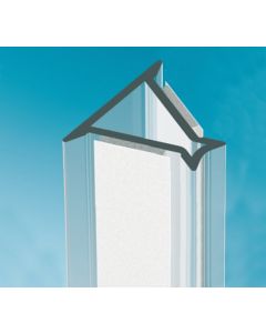 Glass to Glass Partition Joint 135° Connector