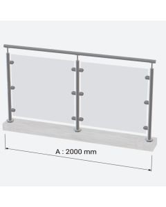 Post to Post Balustrade Glass Privacy Screens – Up to 1800mm x 2000mm