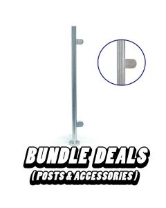 Pre-Drilled Round Post Kit with Clamps