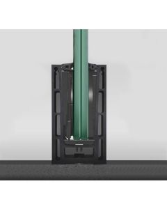 Q-railing Black Easy Glass Prime Top Mount Base Channel Profile Set - 2500mm